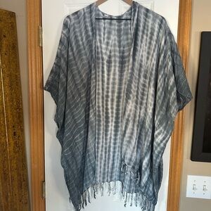 Blue Tie-Dye Women's Blouse